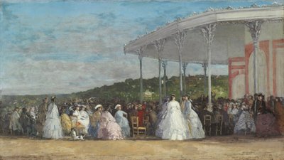 Concert at the Casino of Deauville, 1865 by Eugene Louis Boudin